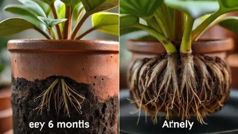 Mudança de vaso a cada 6 meses versus anual para controle de vigor