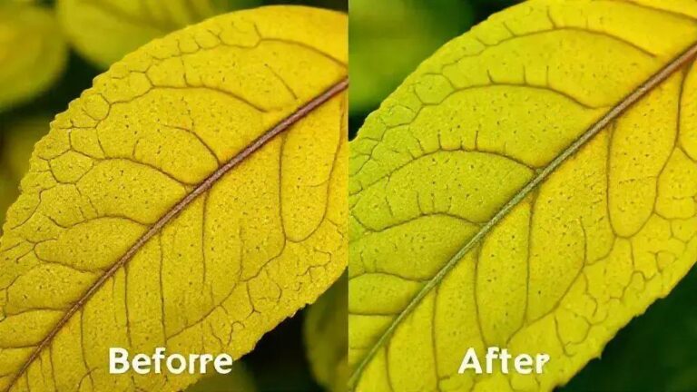 Recuperação de amarelecimento foliar via fertilizante nitrogenado foliar