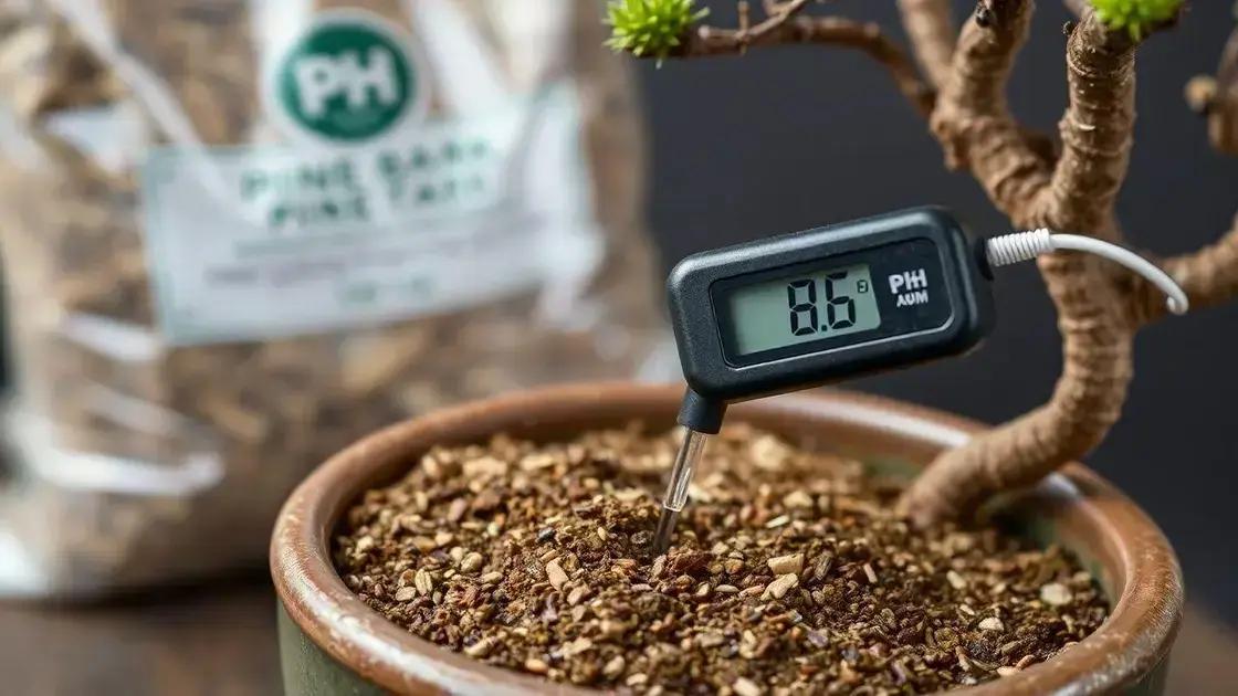  Medindo o pH do substrato: O resultado de 4.8 que apareceu 4 meses após a troca para casca de pinus